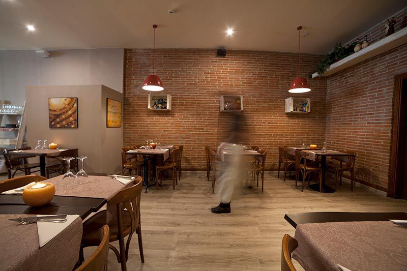 Vista del comedor del restaurante